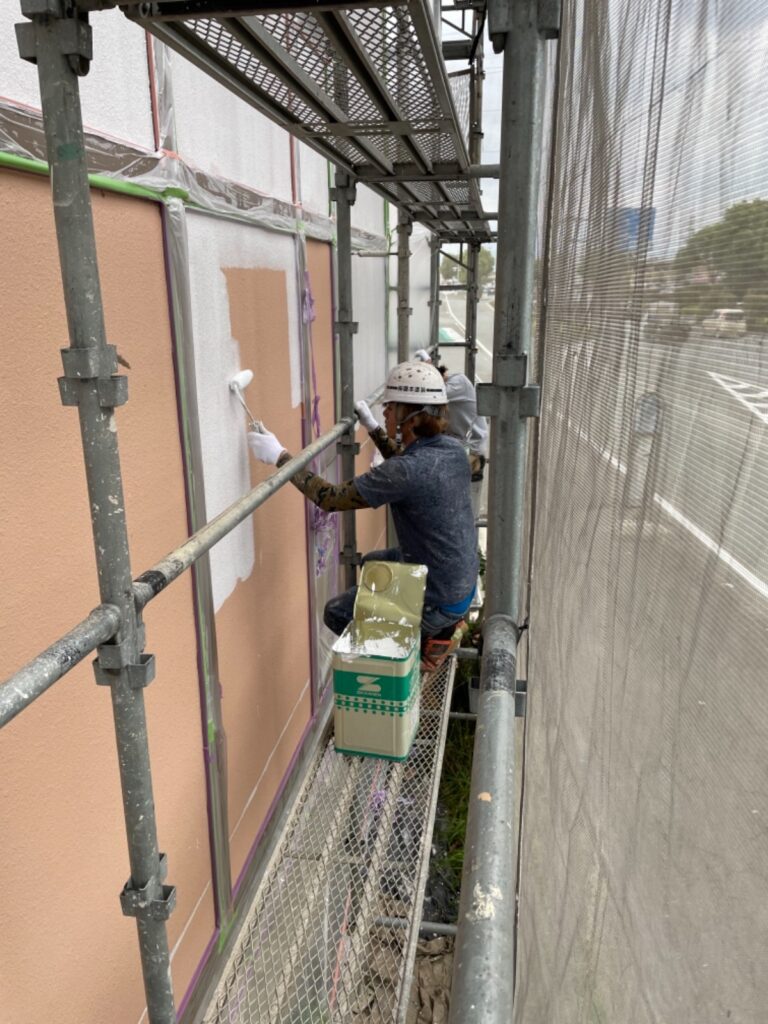 菊池郡菊陽町ウッドフォレスト屋根・外壁塗装工事5/22