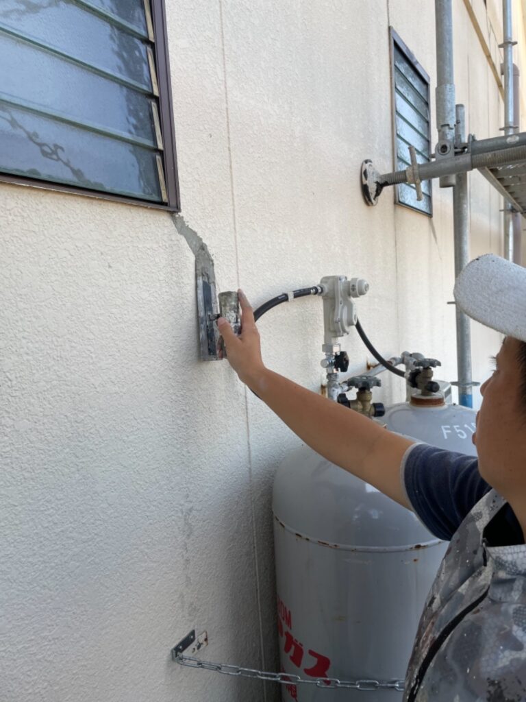 熊本市北区N様邸外壁塗装工事10/4