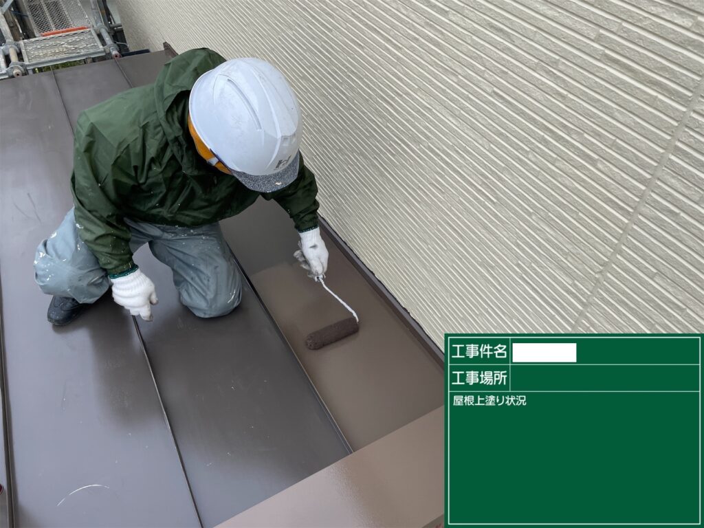 熊本市西区M様邸屋根塗装・外壁塗装工事状況