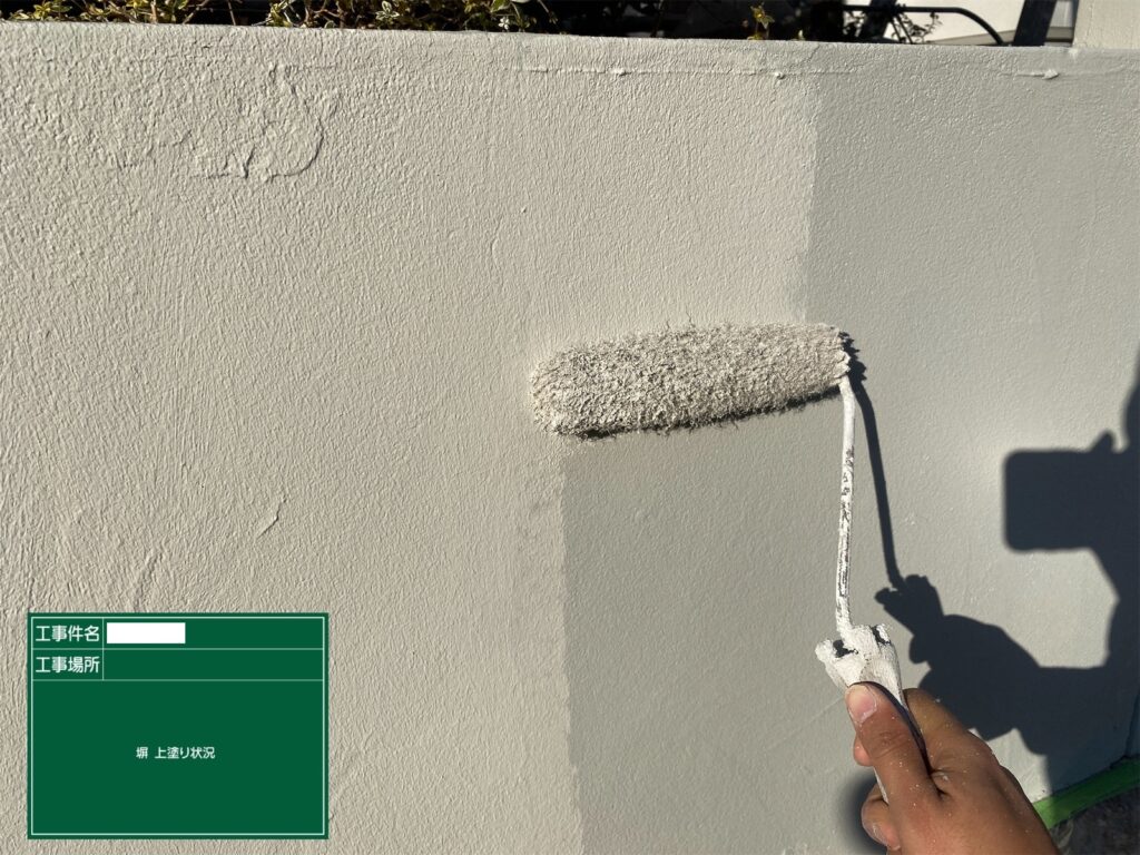 菊池郡菊陽町外壁塗装工事状況