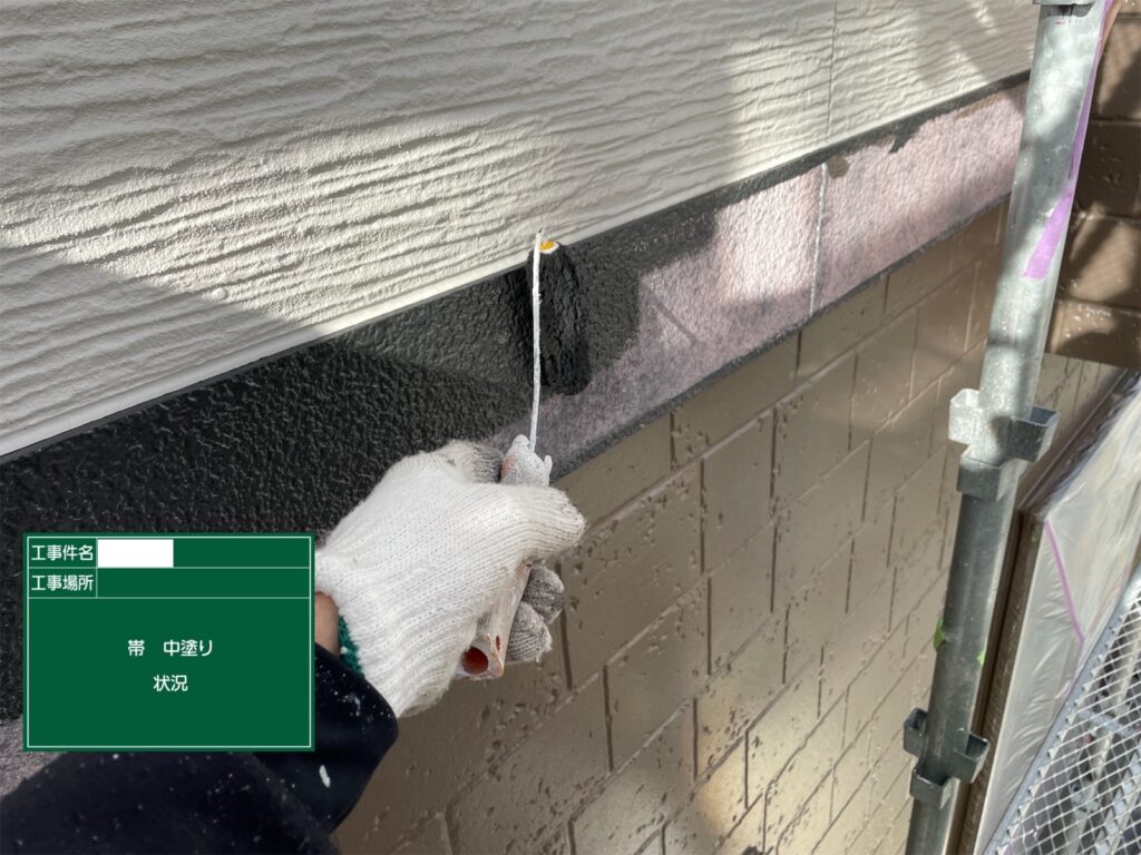 熊本市東区M様邸屋根・外壁塗装工事状況