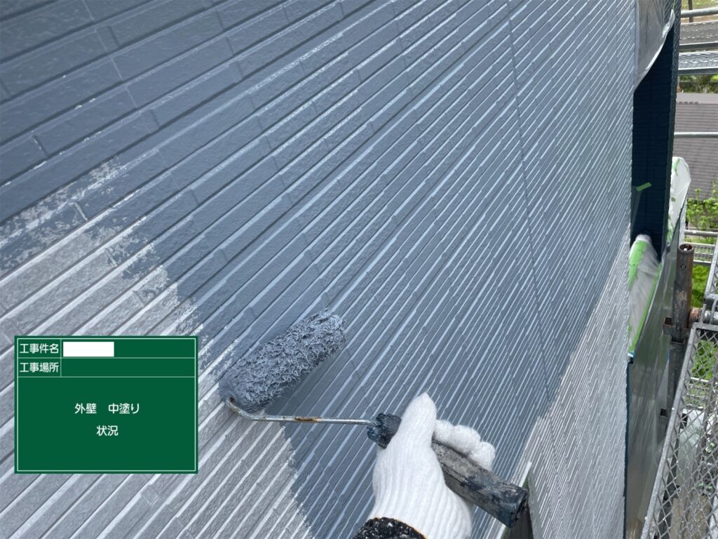 熊本市西区屋根塗装・外壁塗装工事状況